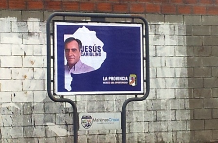 Cariglino en campaña sin partido político