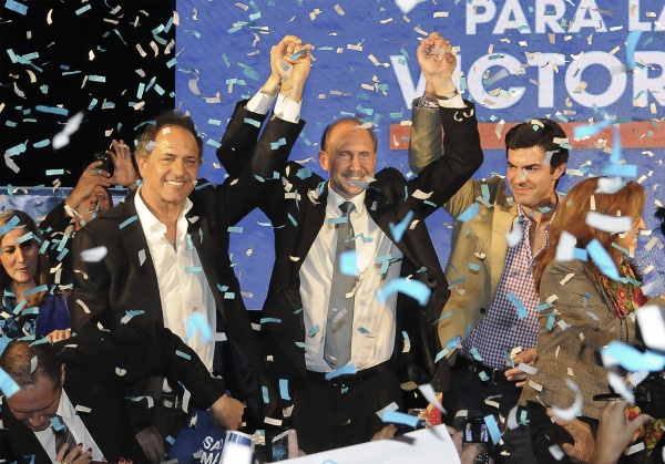 Scioli y ¿su vice?, juntos en Santa Fe