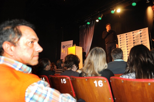 El más K expuso en La Feliz y Scioli escuchó con atención