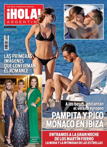 Aparecieron fotos de Pampita y Pico Mónaco a los besos en Ibiza