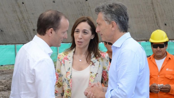 Macri reapareció en público junto a Insaurralde y con gestos para Carrió