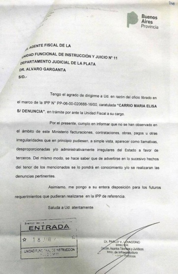 Otro freno de la Provincia a Carrió: primero bancó a Bressi, ahora negó acusaciones contra Scioli