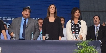Vidal se mostró con intendentes peronistas y llamó a “trabajar todos juntos” por los bonaerenses