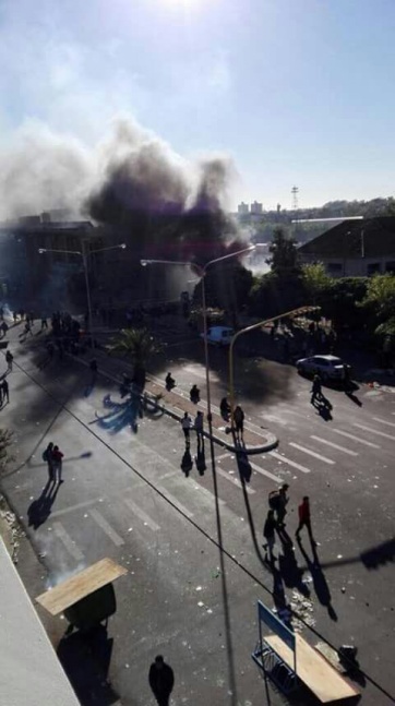Recital y tragedia: fuego en la terminal de micros de Olavarría