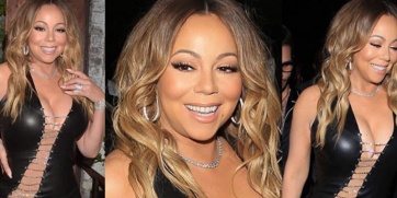 Mariah Carey super sexy en un fiesta pero dejó ver de más