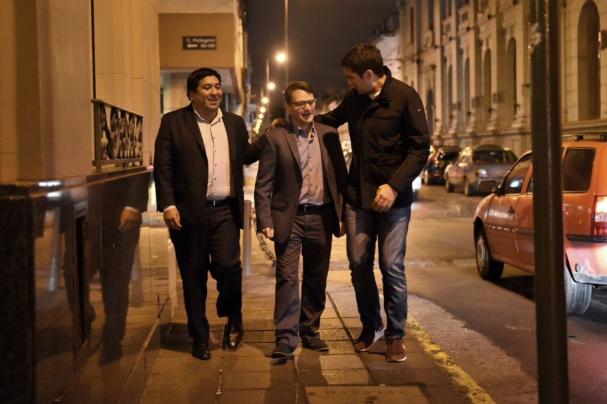 Ritondo y Mosca bendijeron a su candidato en San Nicolás