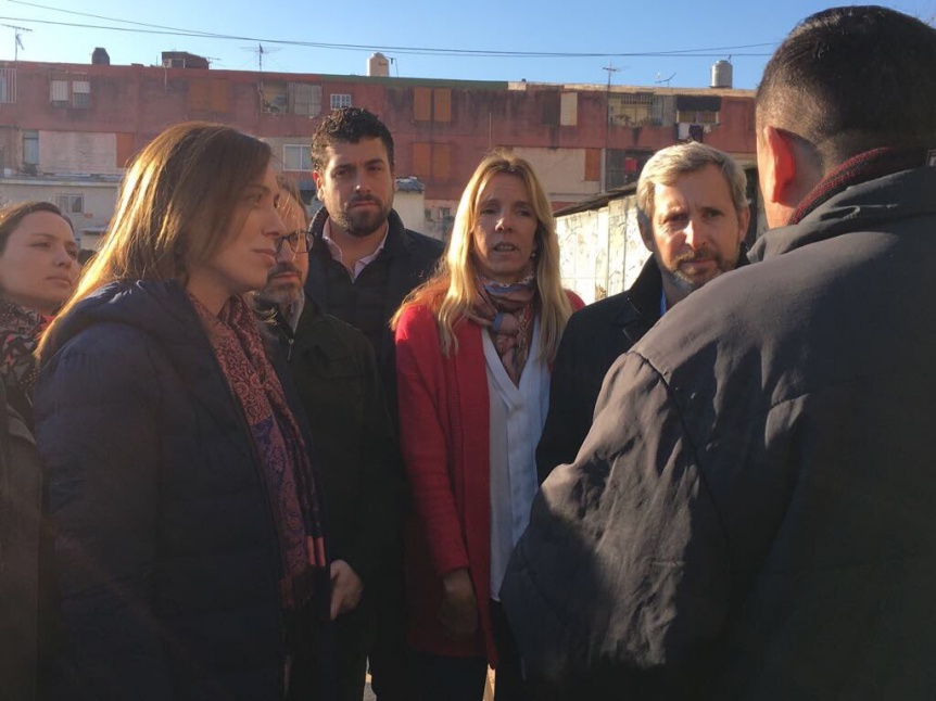 Vidal volvió a Tres de Febrero: esta vez, recorrió obras en Fuerte Apache