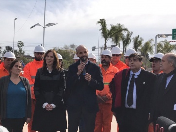 Con dos peronistas rebeldes, Vidal anunció obras en el Conurbano