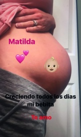 Luli Salazar mostró la panza de la mujer que lleva a su hija Matilda