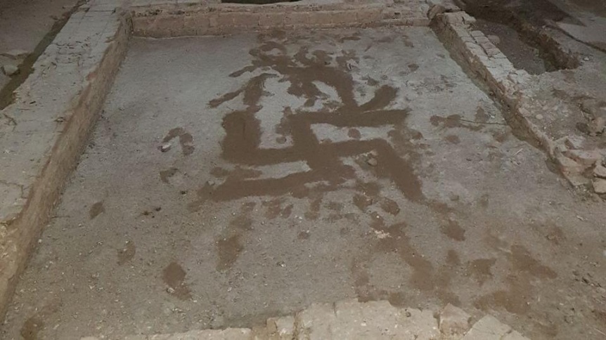 Aparecen pintadas nazis en la Mansión Seré