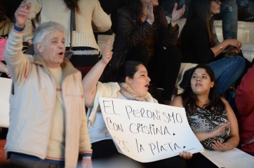 Cristina relanzó la campaña: 
