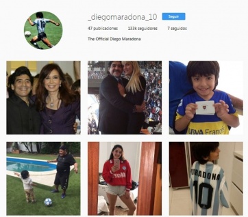 Maradona eliminó la foto de Benjamín Agüero de su cuenta