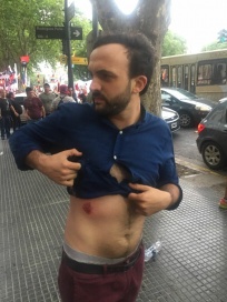 Una perla más a la reforma previsional: represión de Gendarmería en el Congreso