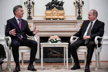 Gira: Macri acuerda con Putin la provisión de trenes para la provincia de Buenos Aires