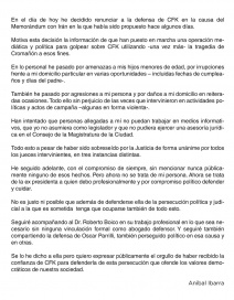 A días de aceptar, Aníbal Ibarra renunció a la defensa de Cristina