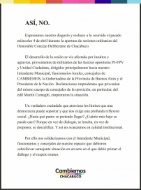 Alcalde radical acusó al peronismo de intolerante