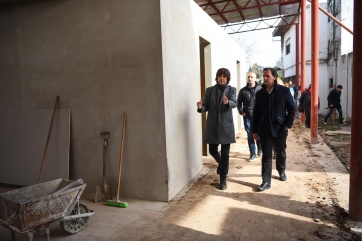 Sujarchuk supervisó avance de las obras en el nuevo Polo de Salud de Matheu