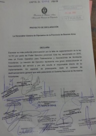 En unidad, la oposición le exige a Vidal respuestas por el ajuste contra los Bomberos Voluntarios