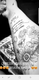 More Rial se hizo un tatuaje dedicado a su novio Facundo Ambrosioni