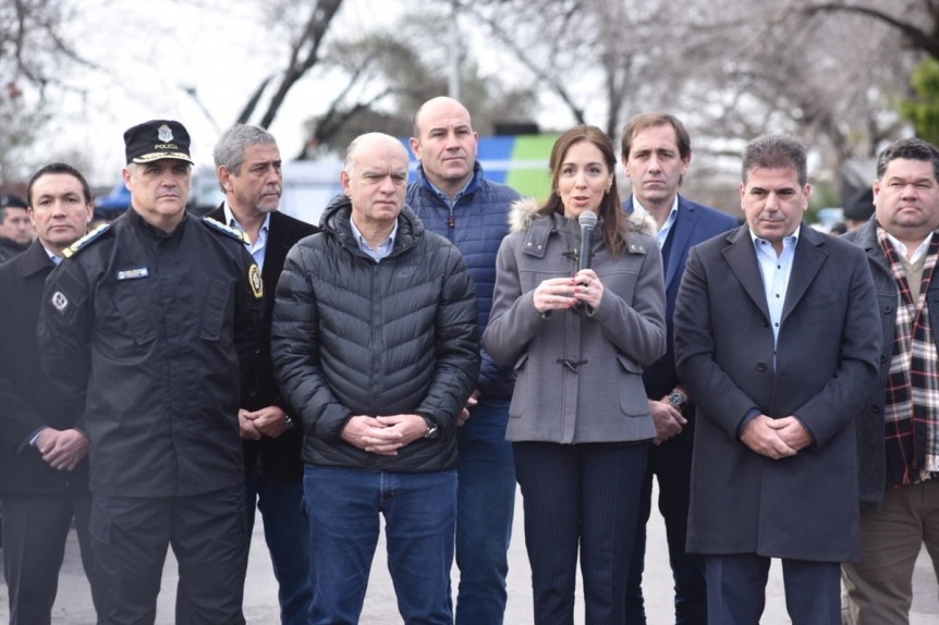 En el principal bastión peronista, Vidal anuncia avances de la reforma policial