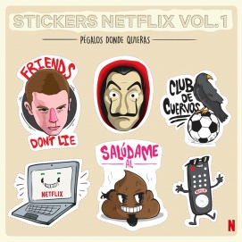 Netflix amplió su industria y creó stickers
