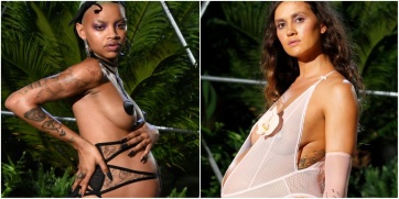 Rihanna presentó mujeres embarazadas en la pasarela