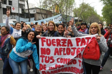 A un año del “Pata” Medina preso, los trabajadores de UOCRA salieron a la calle para pedir su libertad