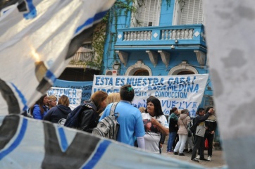 A un año del “Pata” Medina preso, los trabajadores de UOCRA salieron a la calle para pedir su libertad
