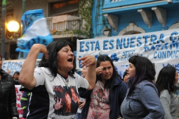 A un año del “Pata” Medina preso, los trabajadores de UOCRA salieron a la calle para pedir su libertad