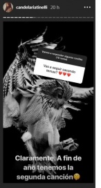 Cande Tinelli sin filtro en Insta Stories