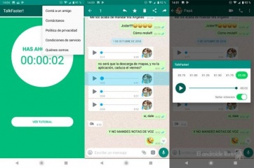 TalkFaster: La app que permite modificar la velocidad en los audios de WhatsApp