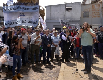 Astillero Río Santiago concretó la entrega del ARA King a la Armada