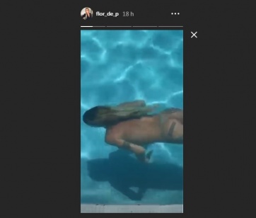 El chapuzón hot de Florencia Peña… ¡totalmente desnuda!