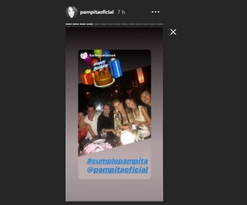 Pampita desafió a la suerte y celebró su cumpleaños por adelantado