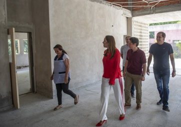 Vidal supervisó en La Plata la obra de un jardín de infantes