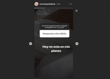 Victoria Xipolitakis no descarta la separación