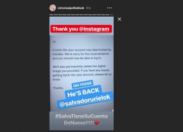 Victoria Xipolitakis no descarta la separación