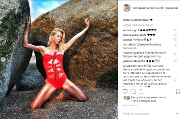 Nicole Neumann hizo una producción fotográfica para el infarto… ¡y la criticaron!
