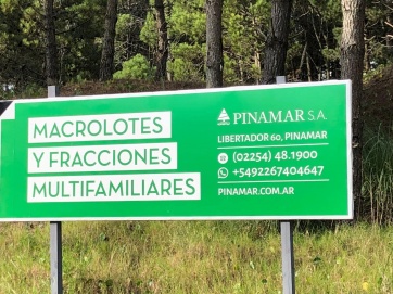 En Pinamar, el negocio inmobiliario es lo que importa
