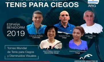 Tenis para ciegos: Argentina competirá en el mundial